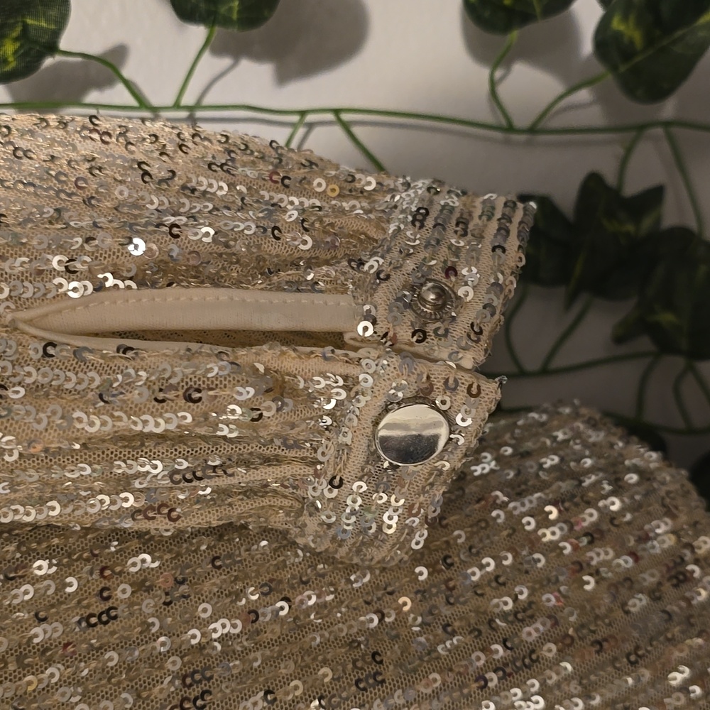 Cece Sequin Longsleeve Top - image 5